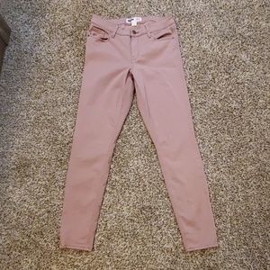Rockstar Rose Colored Skinny Jeans